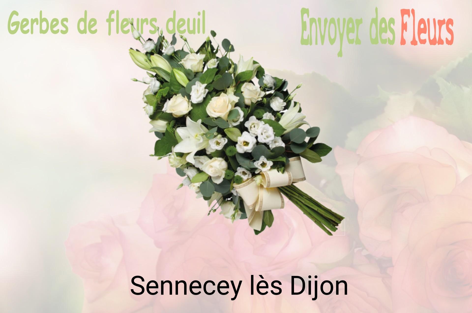 Gerbe de fleurs de deuil livrée à Sennecey-lès-Dijon